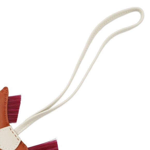 HERMES Rodeo Crinoline Size PM Lambskin/Crinolin Cornelian /Craie/Magnolia - Picture 5 of 8